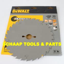 Cirkelzaagblad extreme 250x30mm 30 tanden Wissel positief positief 20 graden | DT4226